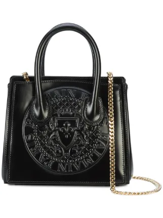 Balmain Embossed Logo Tote Bag Farfetch Balmain Embossed Logo Tote Bag
