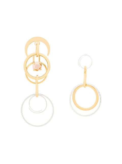 Wouters & Hendrix Technofossils mismatched earrings