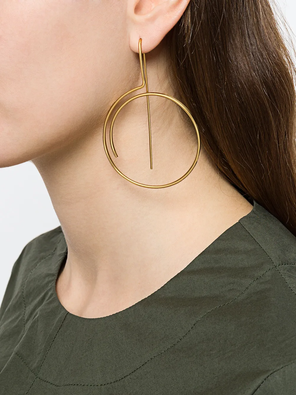Wouters & Hendrix Technofossils Curve oorbel - Metallic