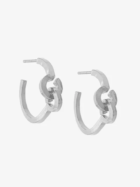 Wouters & Hendrix Technofossils hammered Link hoops