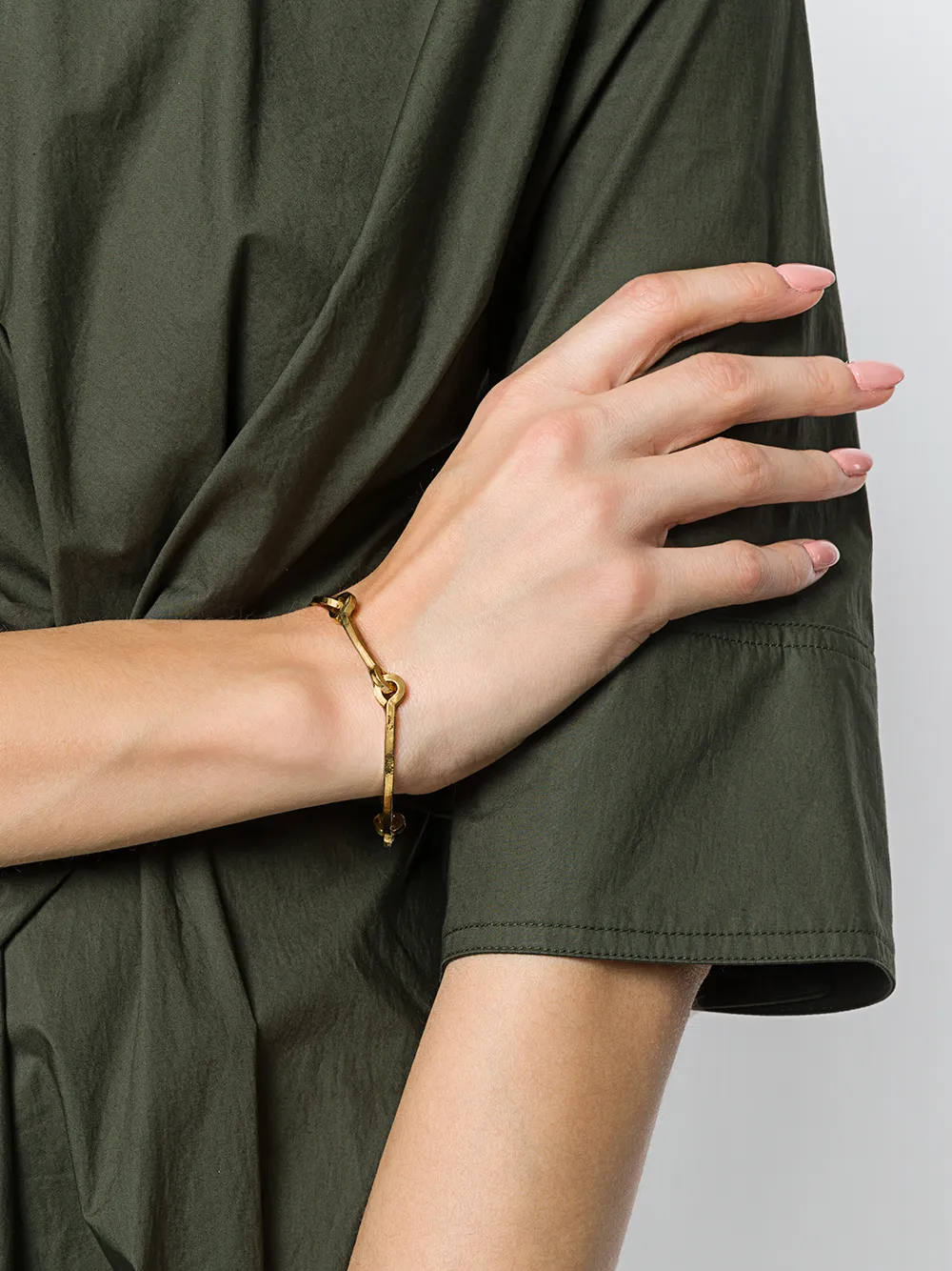 Wouters & Hendrix Technofossils gehamerd Link-armband - Metallic