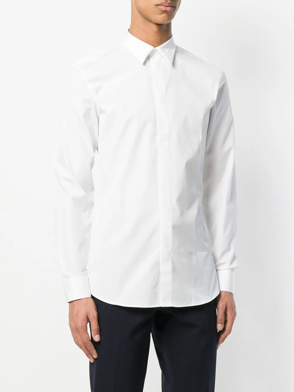 Givenchy long-sleeve fitted shirt Wit