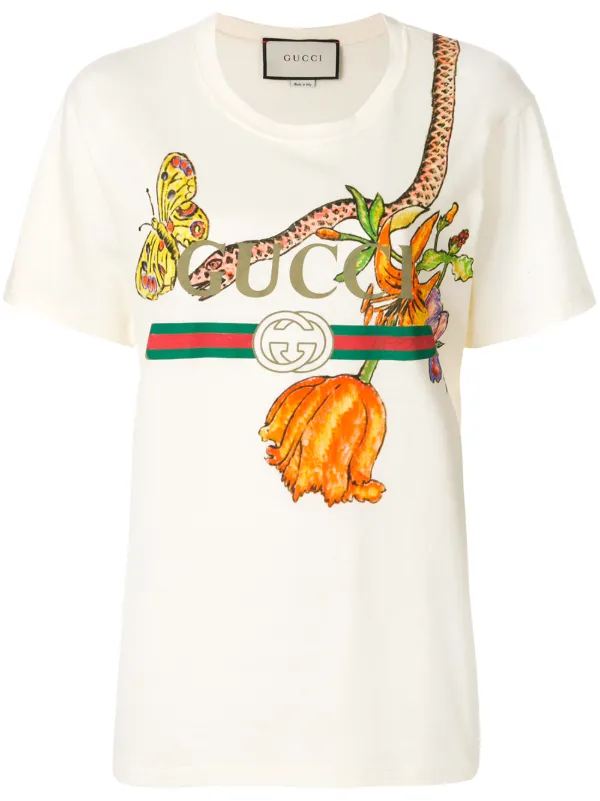 gucci flower tee