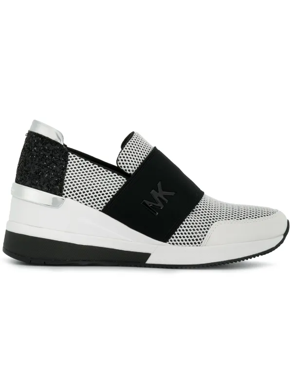 michael kors slip on white