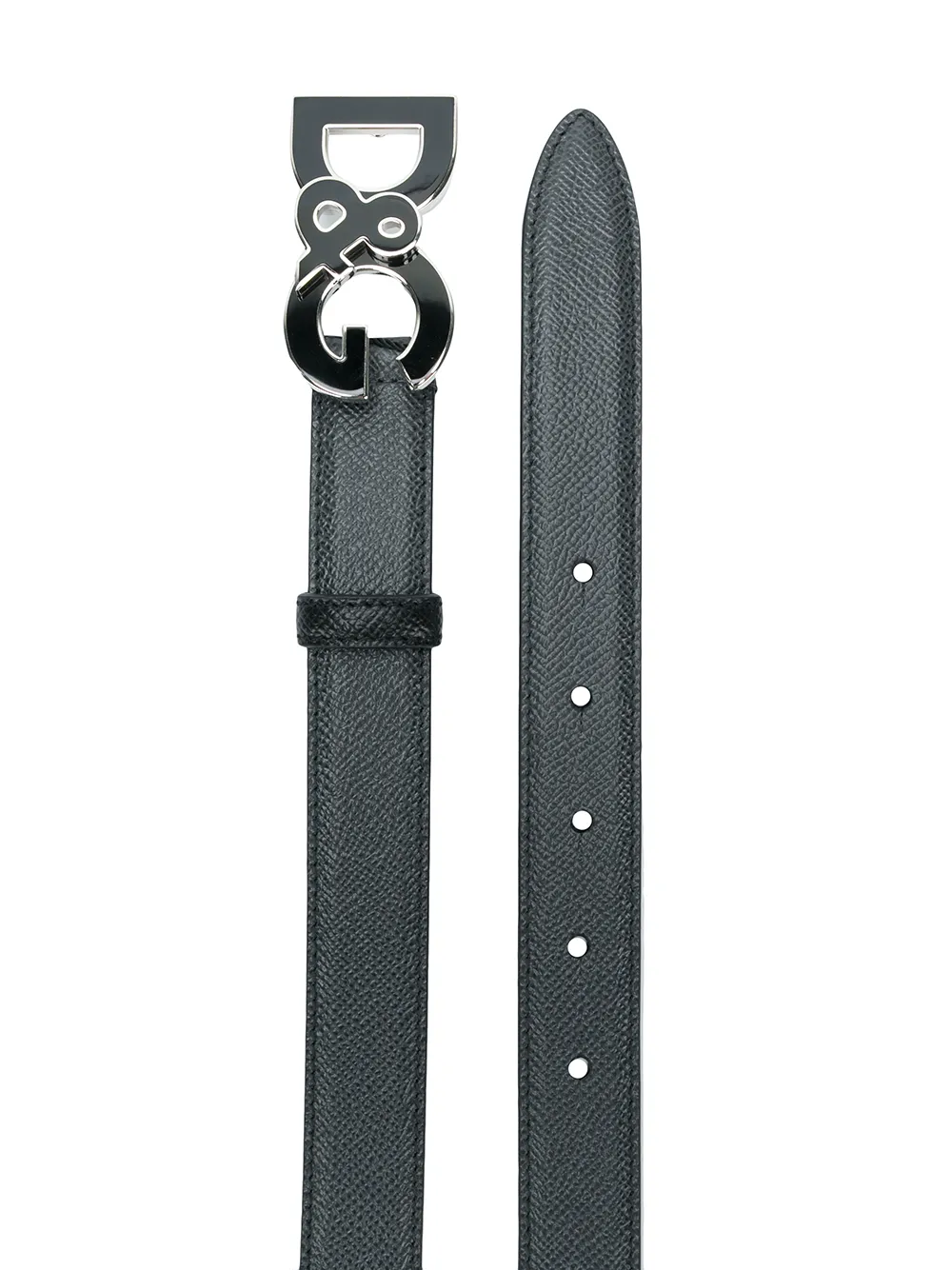 Dolce & Gabbana logo buckle belt - Zwart