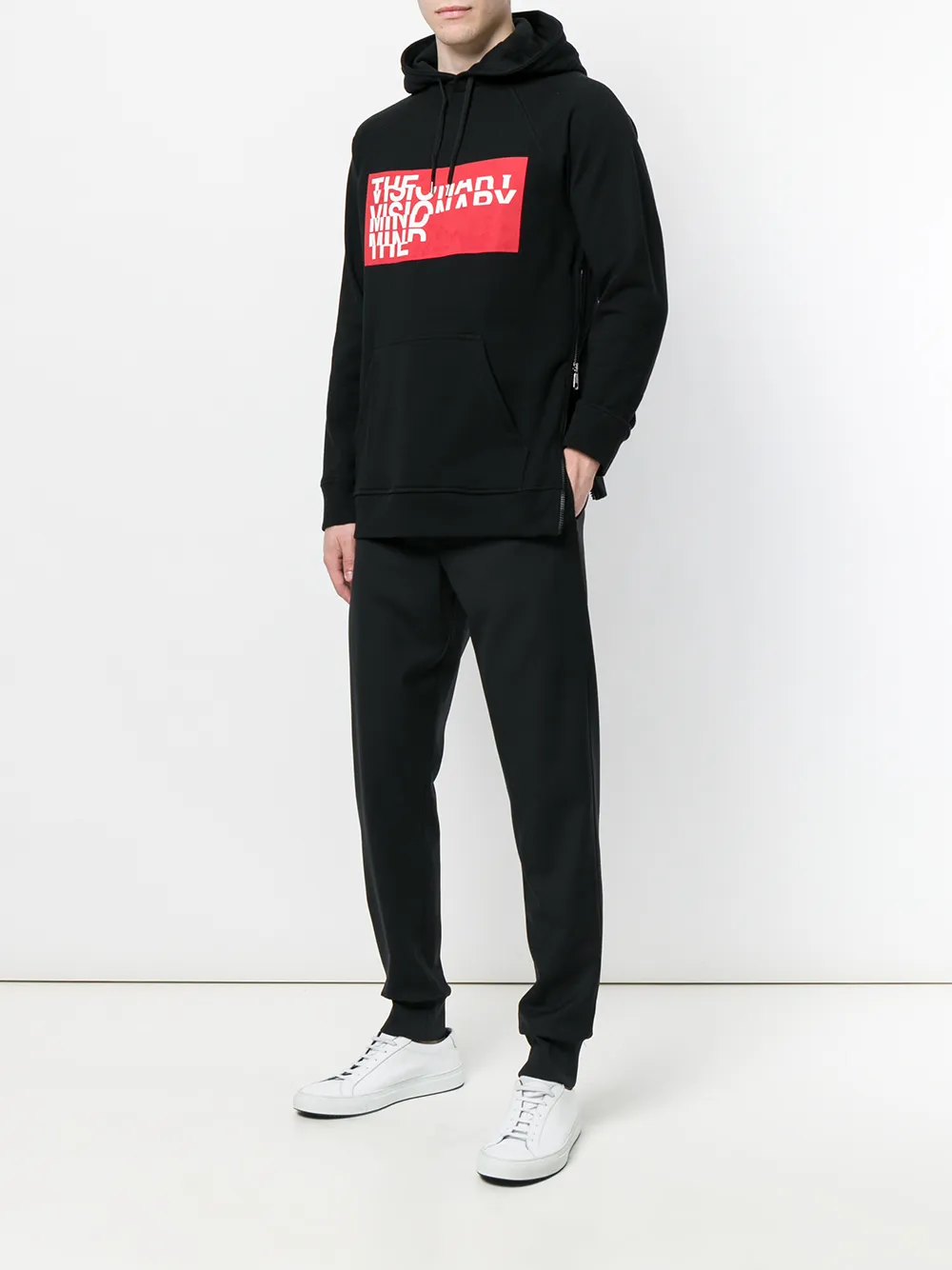 Neil Barrett Visionaire Mind hoody Zwart