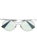Kuboraum round framed sungalsses - Metallic