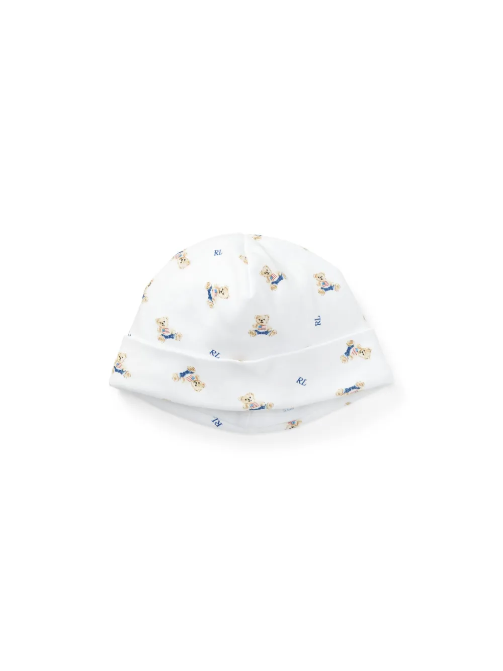 POLO RALPH LAUREN KIDS teddy bear-print beanie | White | Image 1