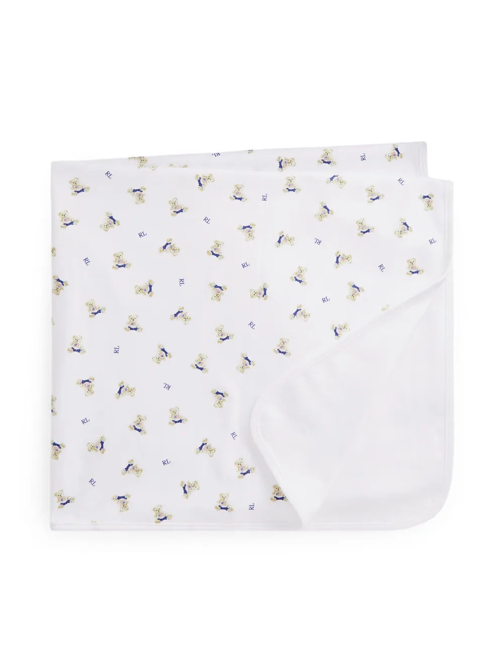 Polo Ralph Lauren Printed Blanket In White