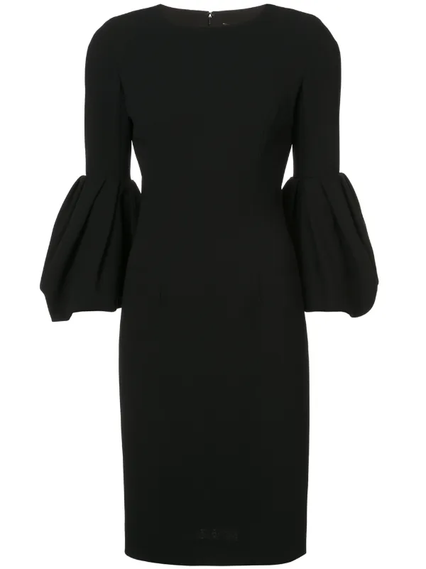 grey bell sleeve dress