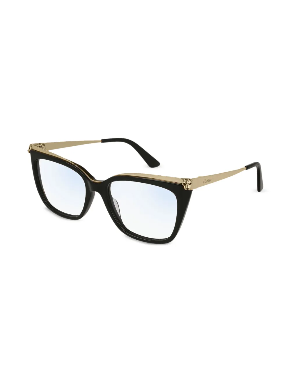  Cartier Eyewear Cat Eye Glasses - Black 