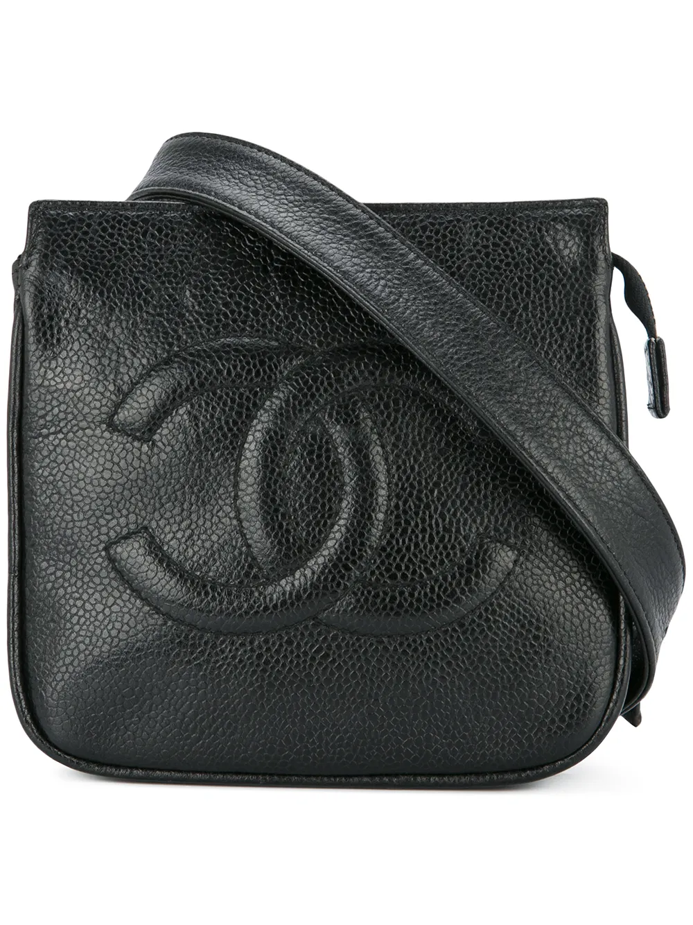 CHANEL Pre-Owned ステッチウエストバッグ - ブラック CHANEL Pre-Owned ステッチウエストバッグ - ブラック