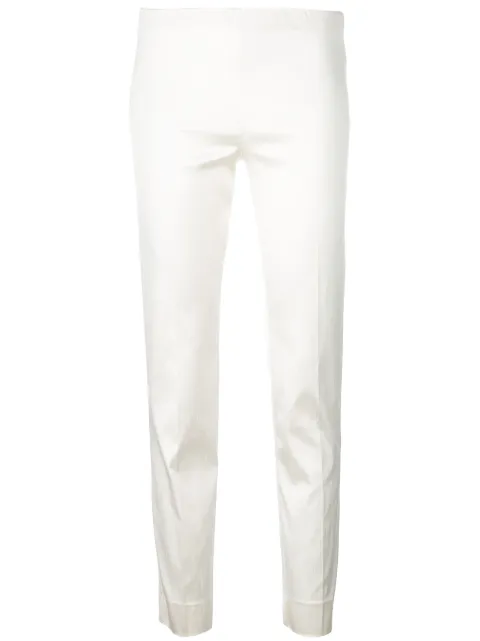 Click to view more detailed imagery on our partner's website P.a.r.o.s.h. Mid-rise Slim Fit Trousers In White