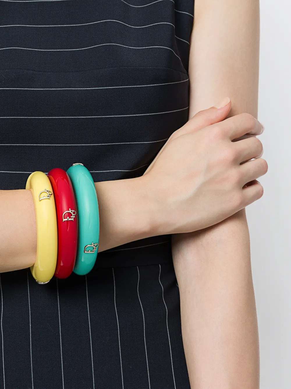 Christian Dior logo bangle set - Veelkleurig