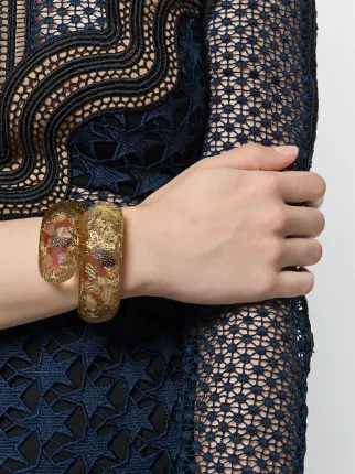 Chanel Vintage Plastic S Cuff Bracelet Farfetch Chanel Vintage Plastic S Cuff Bracelet