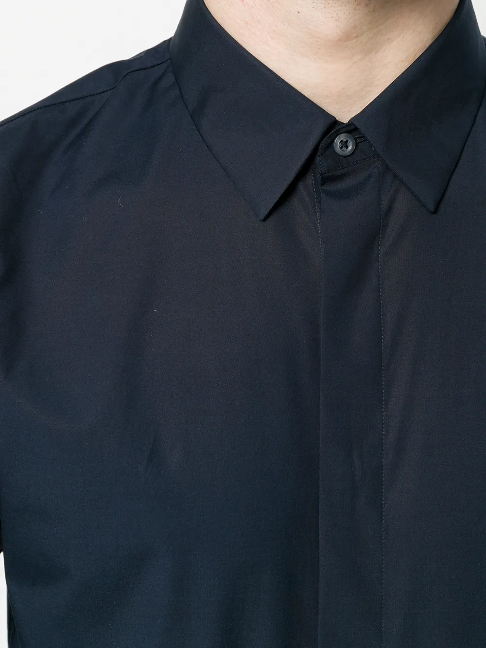 Jil Sander verborgen bevestigingsshirt Blauw