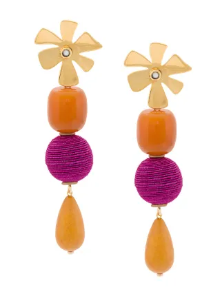 Lizzie Fortunato Jewels Hanging Drop Earrings Farfetch Lizzie Fortunato Jewels Hanging Drop Earrings