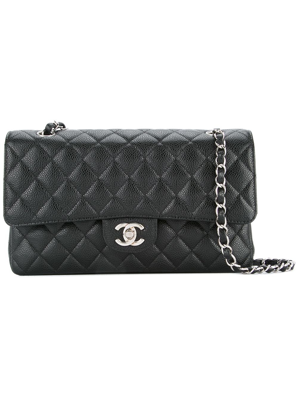 CHANEL - Jumbo Classic Flap CC Quilted Black Lambskin Shoulder Bag /  Crossbody For Sale at 1stDibs