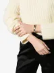 Image 2 of All Blues Fat Snake carved gold vermeil ring