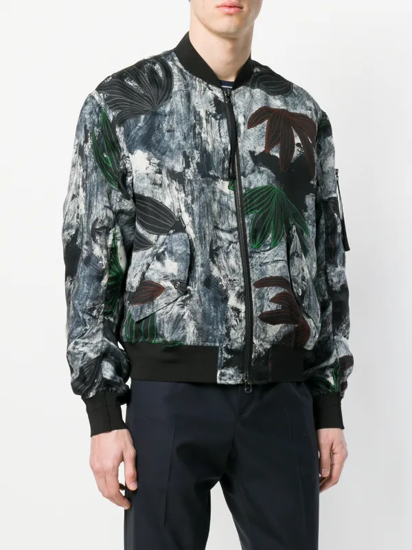 flowered bomber jacket