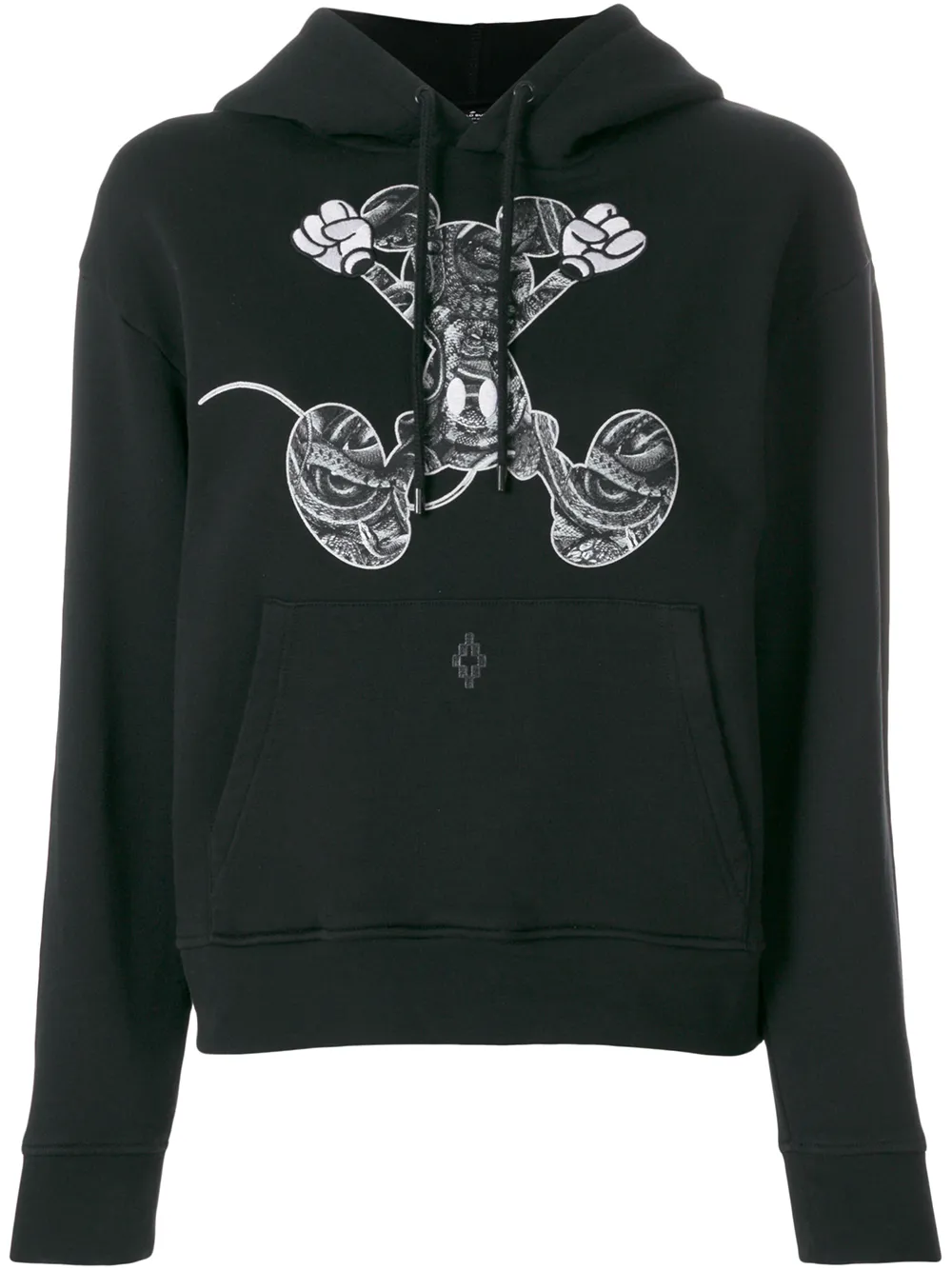 COUNTY OF MILAN Felpa con cappuccio 'Mickey Mouse' - Nero