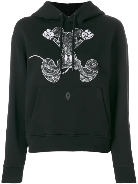 COUNTY OF MILAN Kapuzenpullover mit Micky-Maus-Print