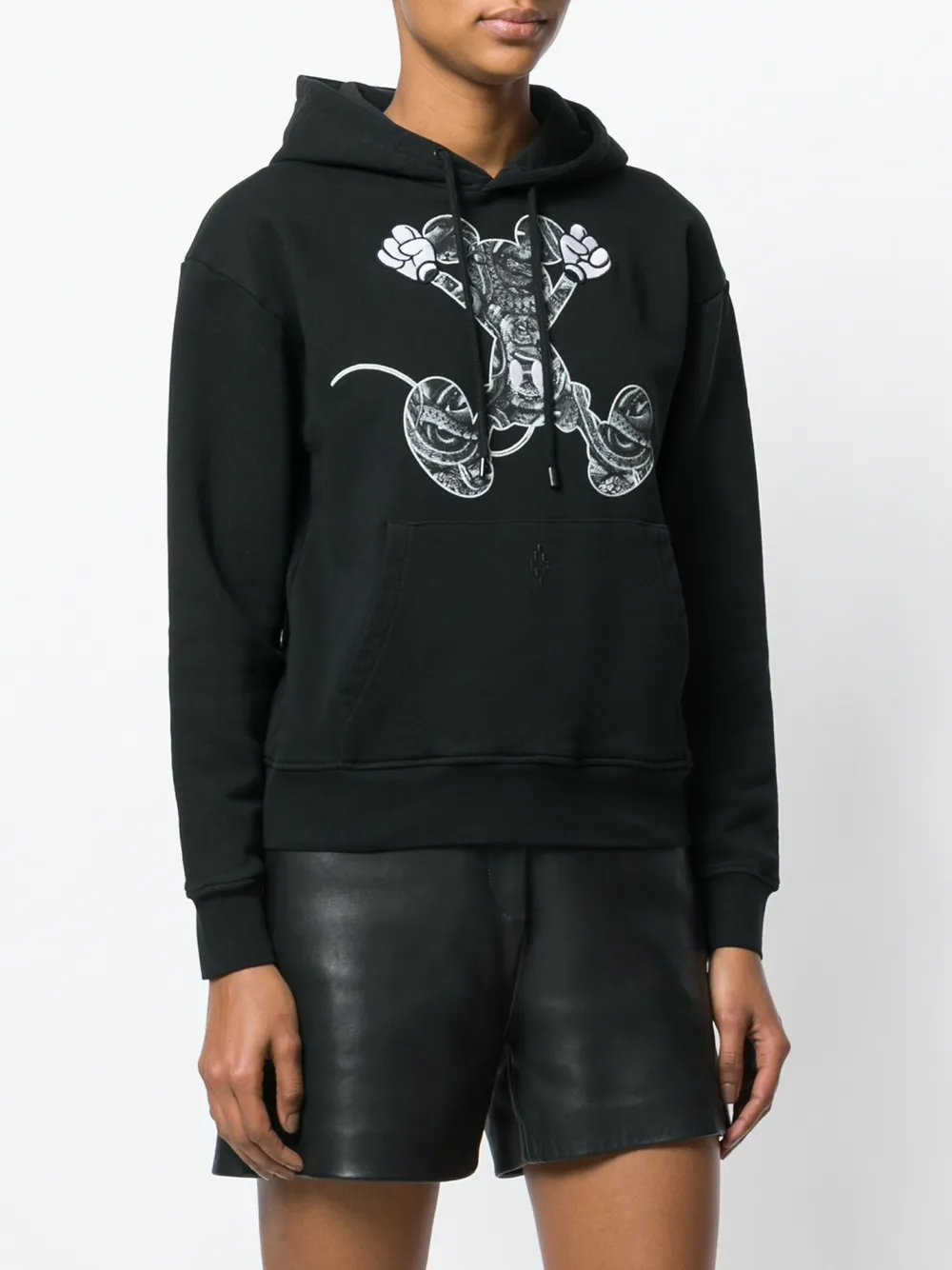  County Of Milan Kapuzenpullover Mit Micky Maus Print   Schwarz 
