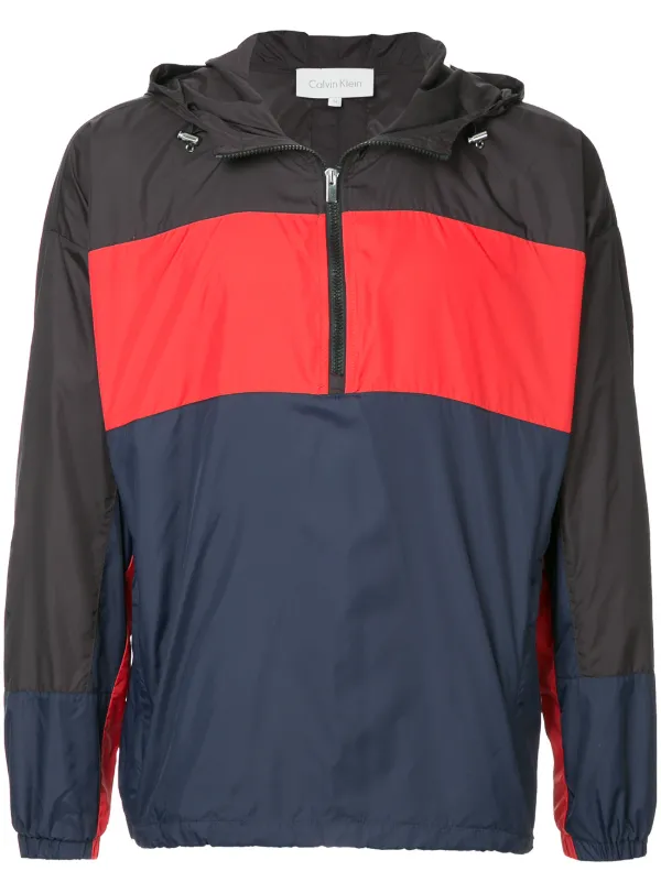 calvin klein windbreaker jacket with block logo
