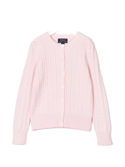 POLO RALPH LAUREN KIDS cardigan en maille torsadée