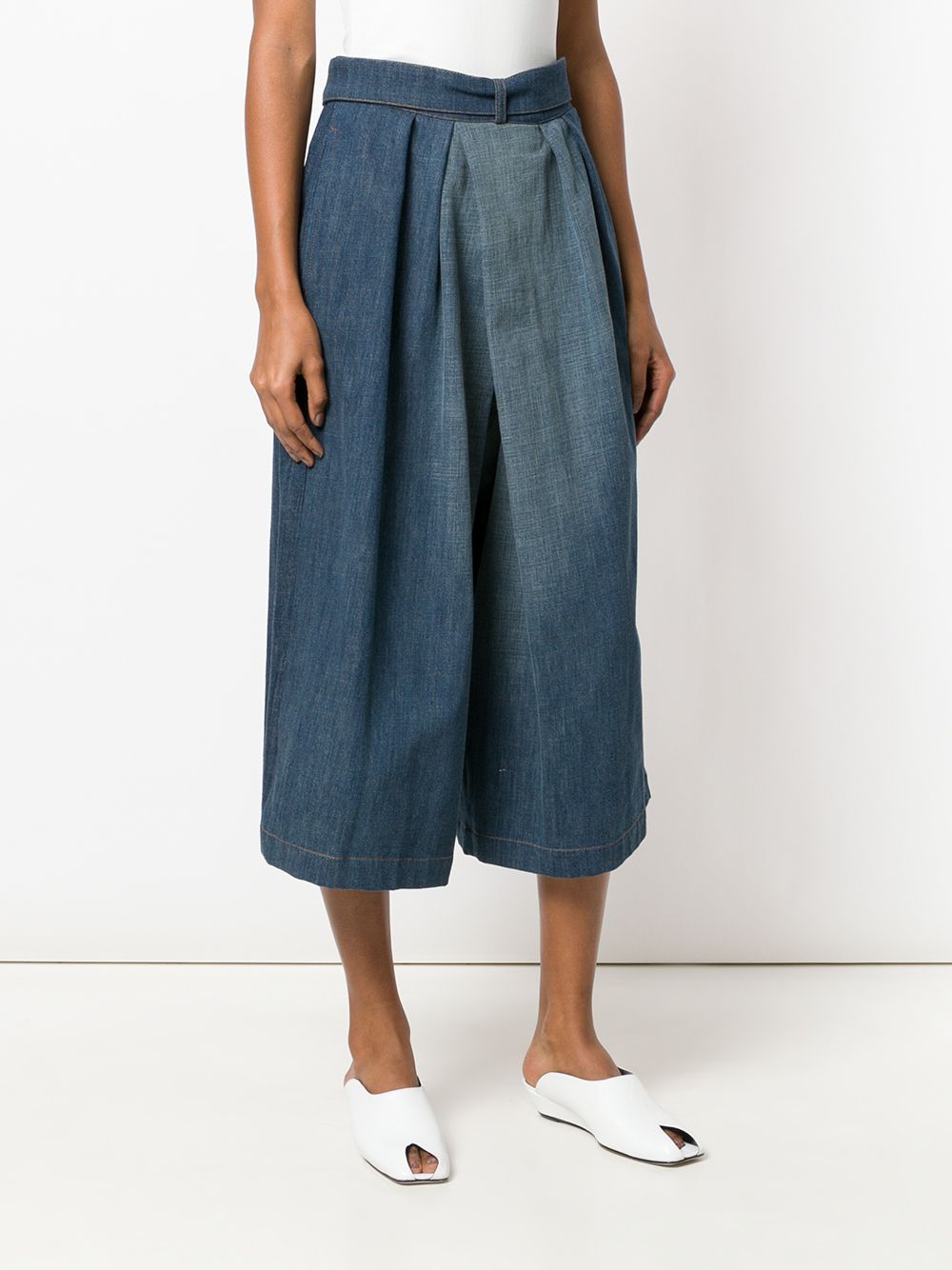 фото Loewe culotte denim trousers