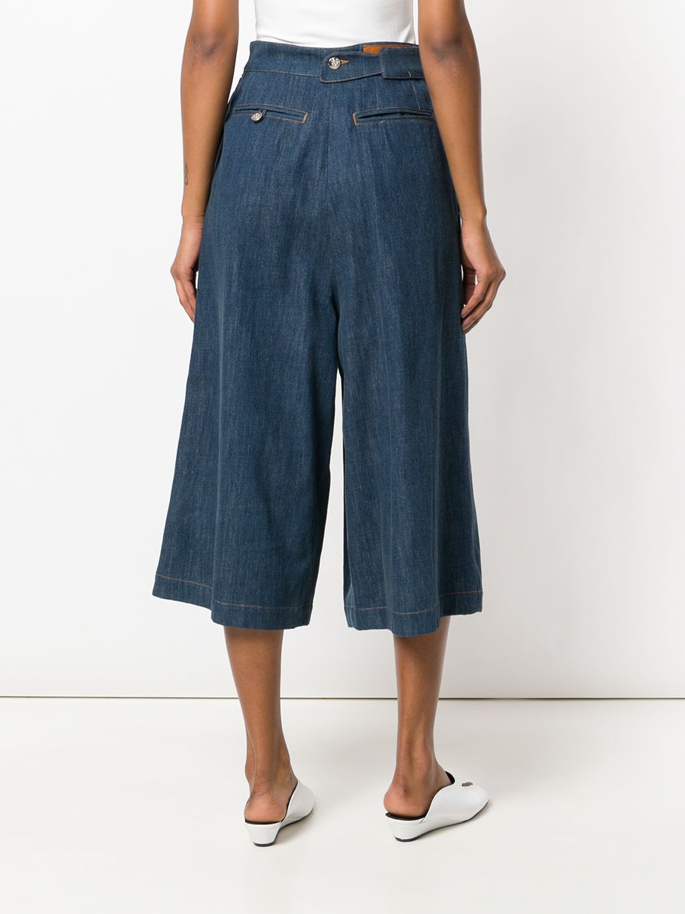 фото Loewe culotte denim trousers