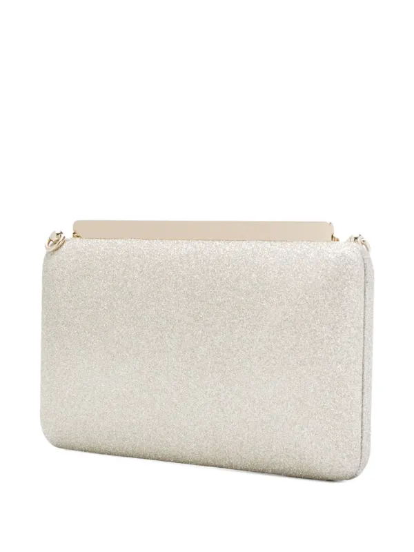 Jimmy Choo Ellipse Clutch Bag Metallic FARFETCH JO