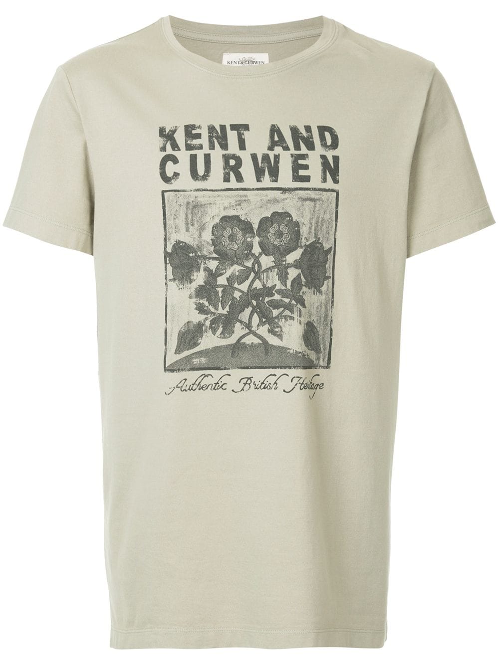 фото Kent & Curwen футболка с цветочным принтом