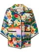Gucci pocket detail exotic print jacket
