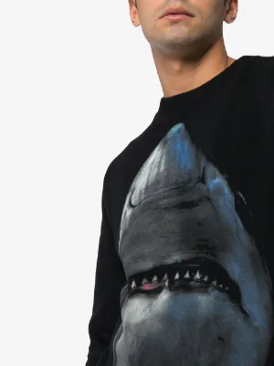 shark print sweatshirt