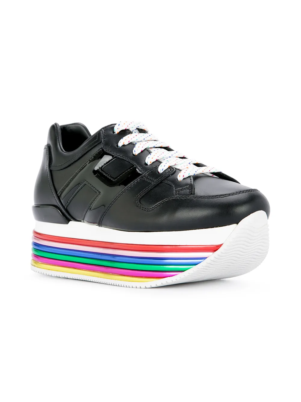 Hogan rainbow flatform sole sneakers | Low-Tops | Image 2