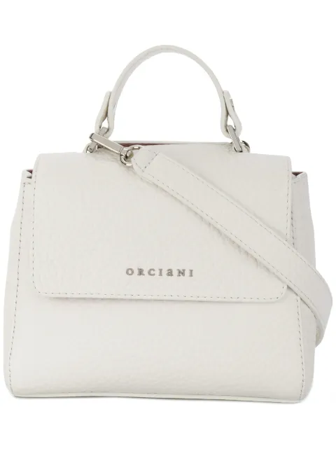 Orciani small boxy logo shoulder bag