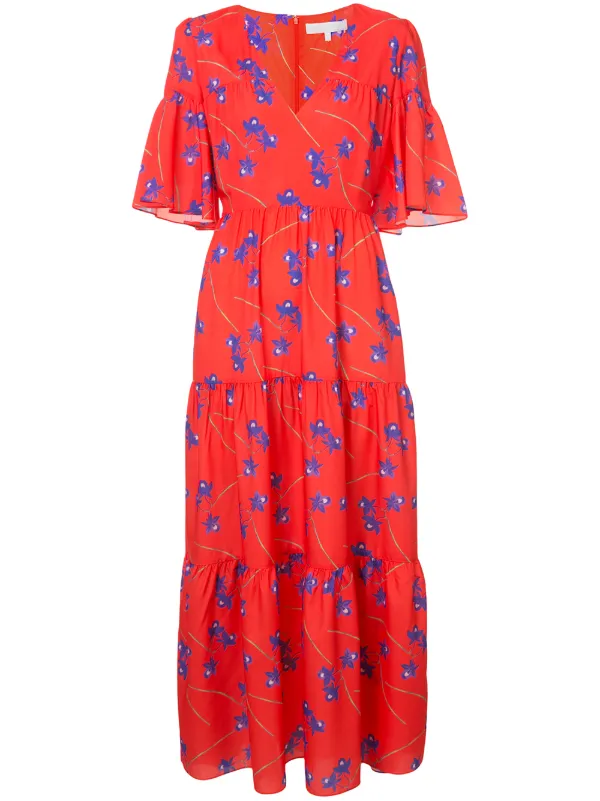 red maxi dress casual