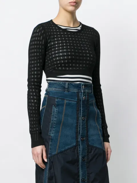 Gold Diesel Cropped Black Cropped Stricktop Diesel Diesel Stricktop Gold Black UTRnSgvq