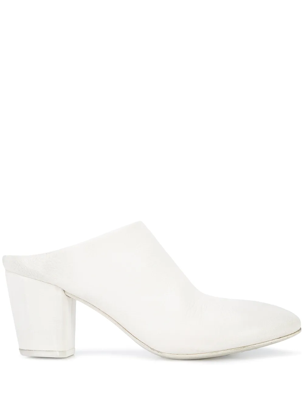 Marsèll block heeled mules White