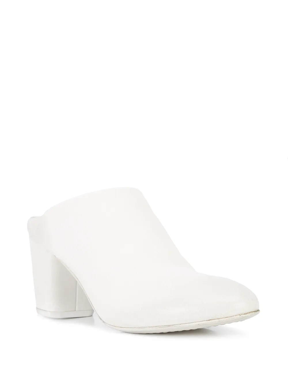 Marsèll block heeled mules White