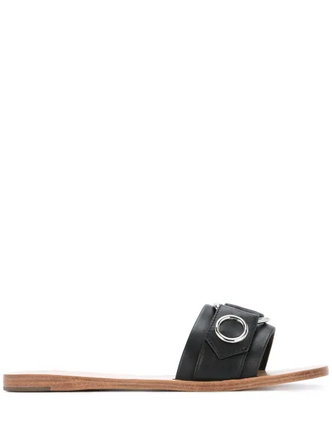 Senso Bobby eyelet slider sandals