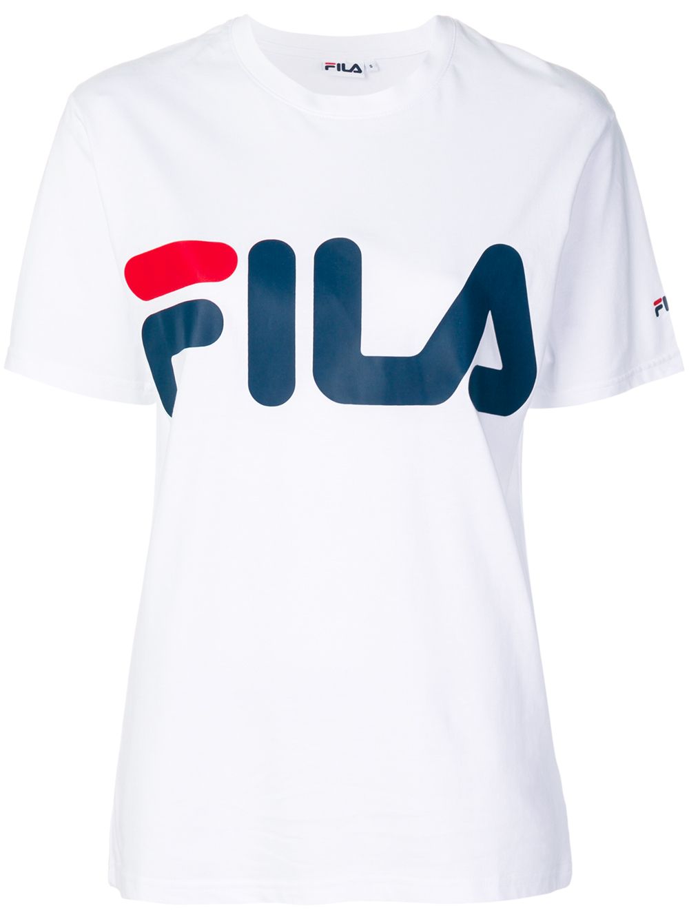 FILA OVERSIZED BOYFRIEND T-SHIRT WITH CHEST LOGO - WHITE | ModeSens