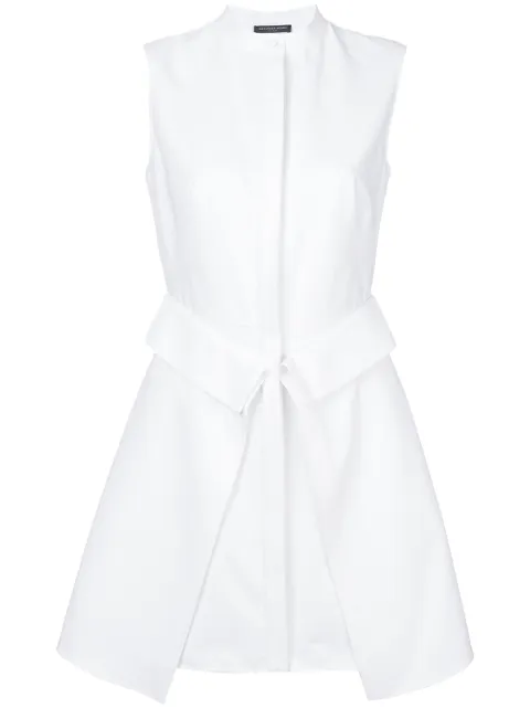 Alexander McQueen folded flap detail shirt dress