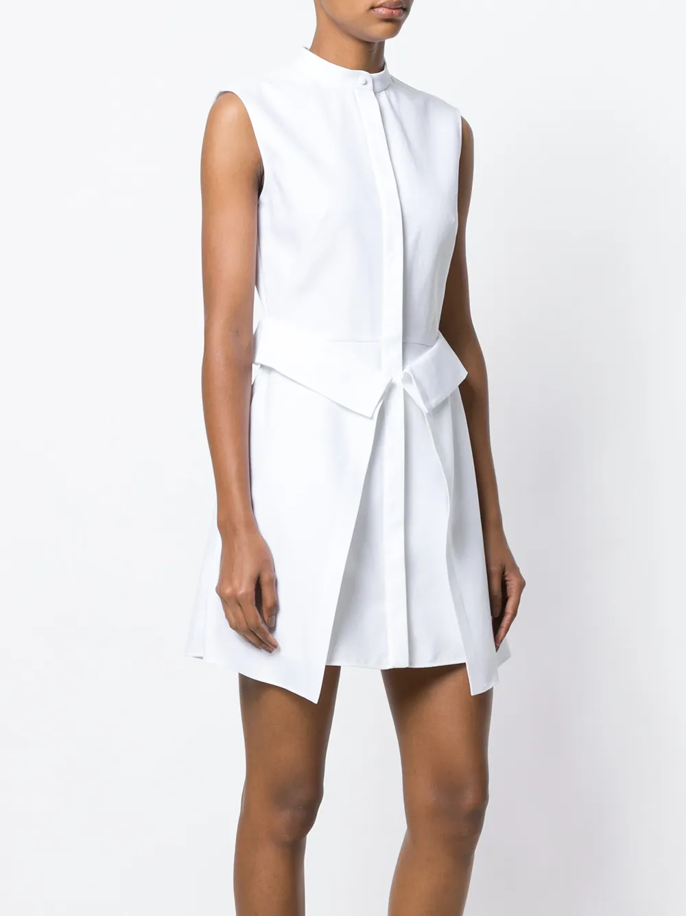 Alexander McQueen folded flap detail shirt dress Wit