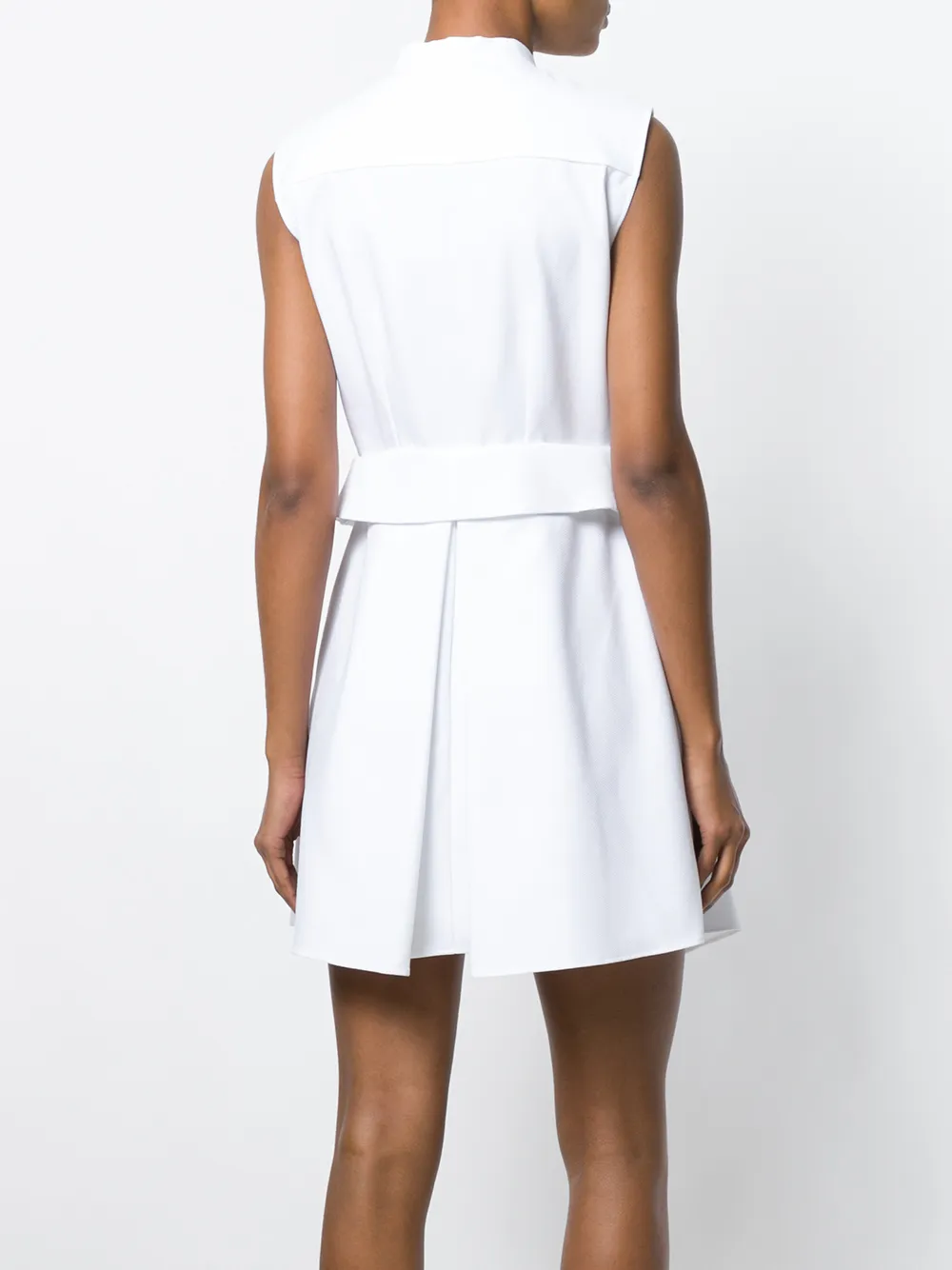 Alexander McQueen folded flap detail shirt dress Wit