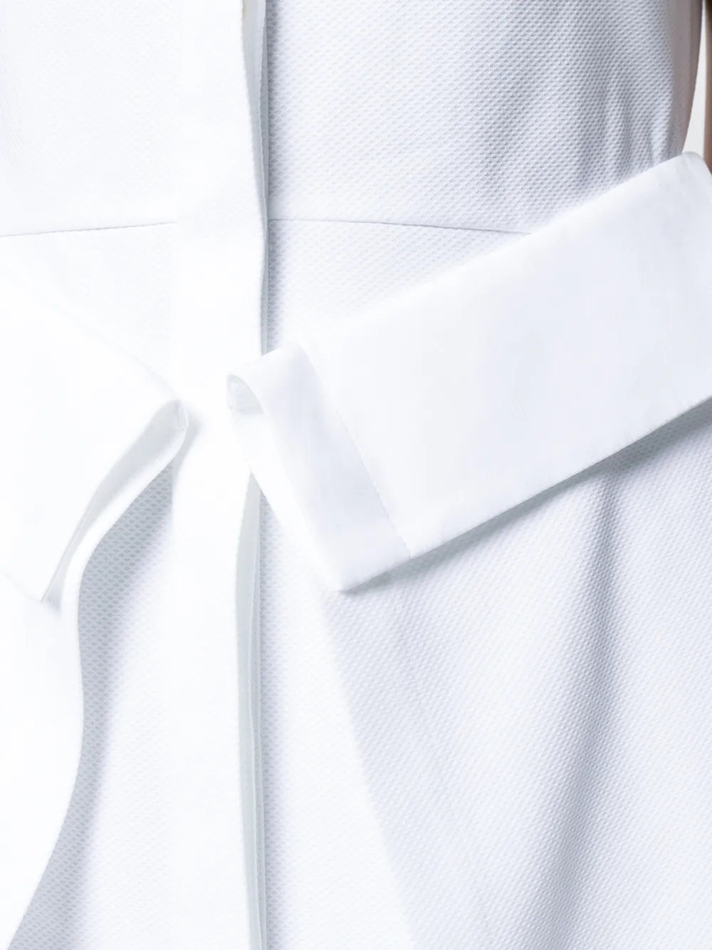 Alexander McQueen folded flap detail shirt dress Wit
