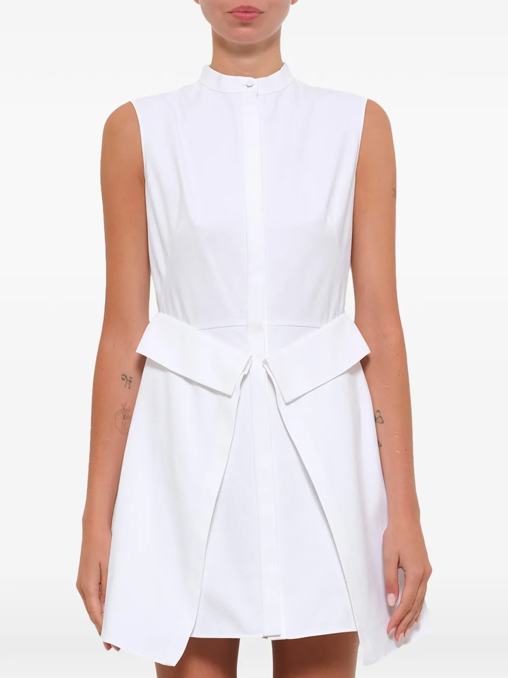Alexander McQueen Chemisier con design a più strati - Bianco