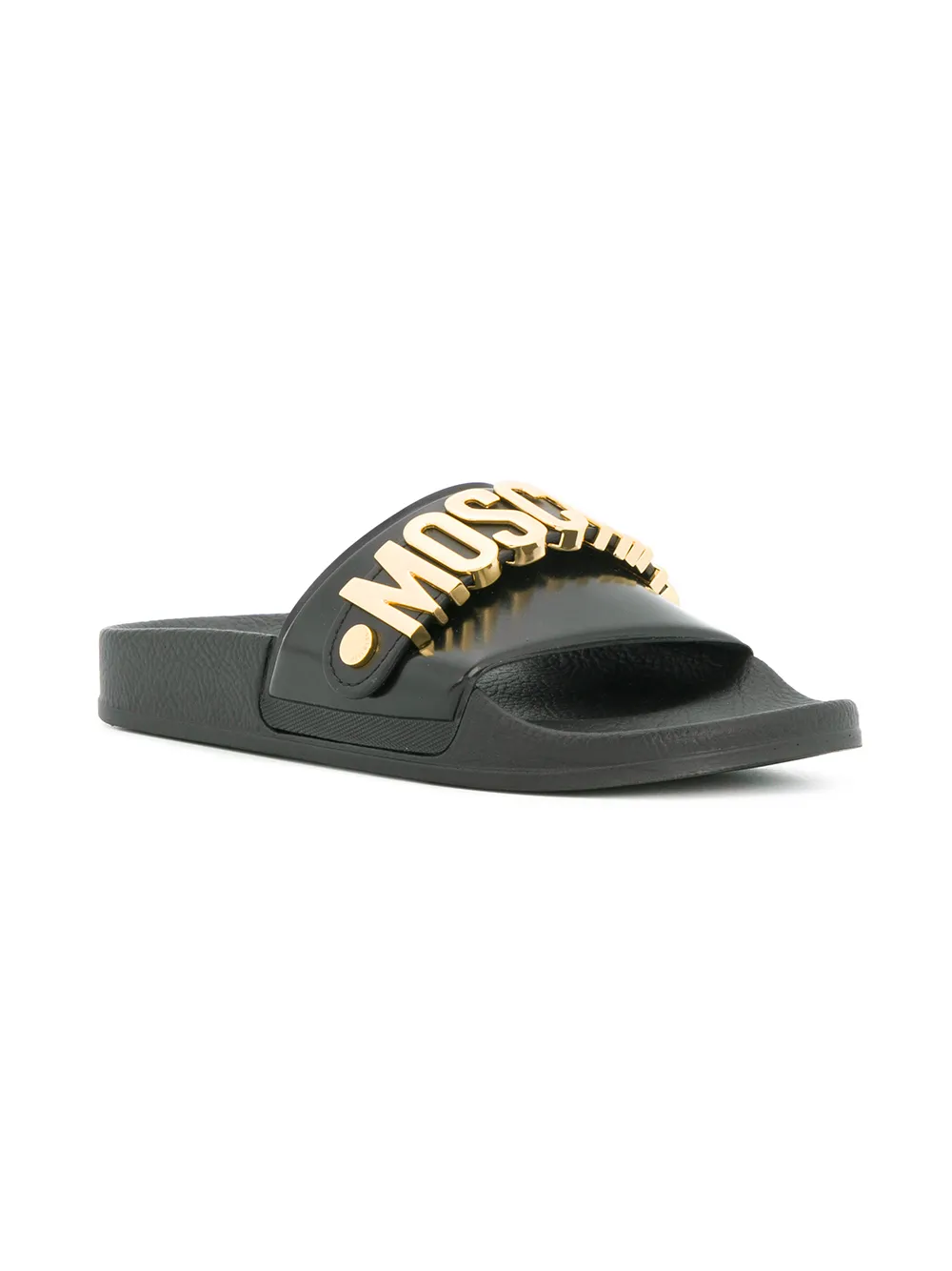 Moschino logo plaque pool slides | Image 2