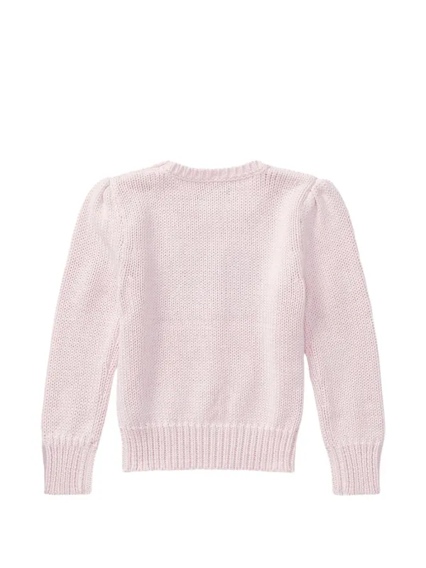 POLO RALPH LAUREN KIDS USA フラッグモチーフ セーター | ピンク